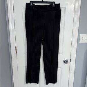Black Pinstripe Women's Pants